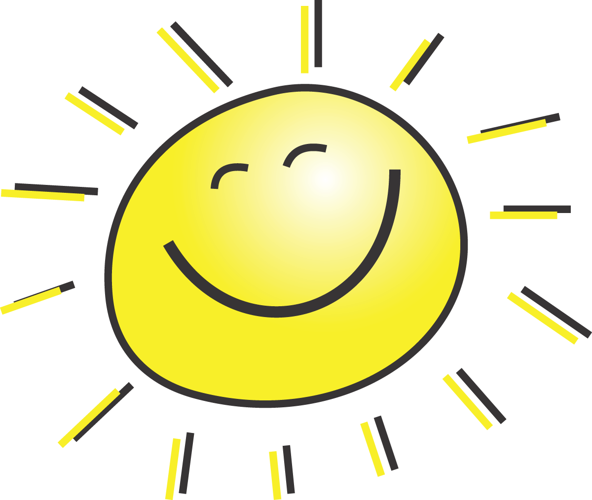 Jpg Free Stock Free Sunshine Clipart - Clip Art Summer (1200x1014), Png Download