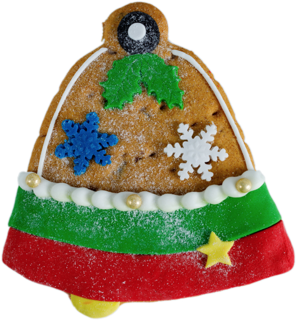 Gingerbread Christmas Bell - Plush (683x1024), Png Download
