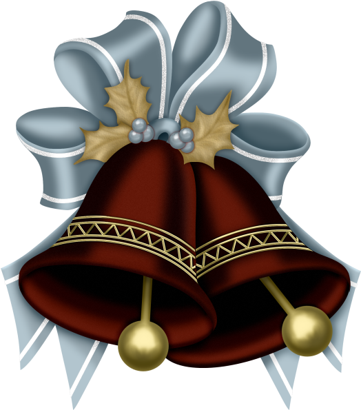 Cloches,noel Christmas Graphics, Christmas Clipart, - Long Blue Bell Christmas Transparent (528x603), Png Download
