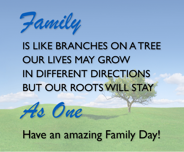 Happy Family Day - Happy Family Day Date (634x524), Png Download