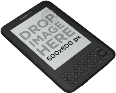 Kindle With Keyboard Mockup Over A Png Background - Standard Battery Bst 15 Sony Ericsson P910 (640x480), Png Download