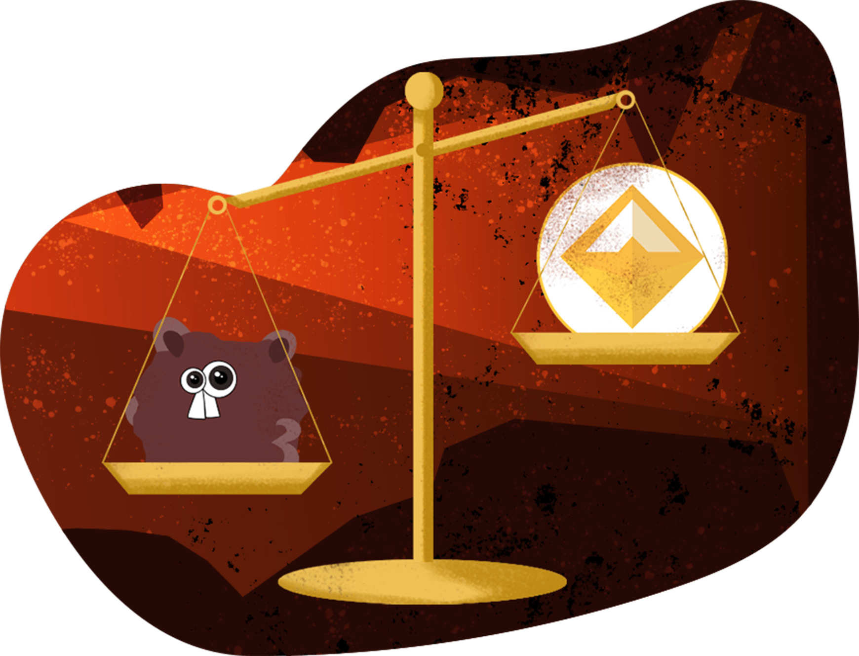 Get Groundhog - Graphic Design (1740x1328), Png Download