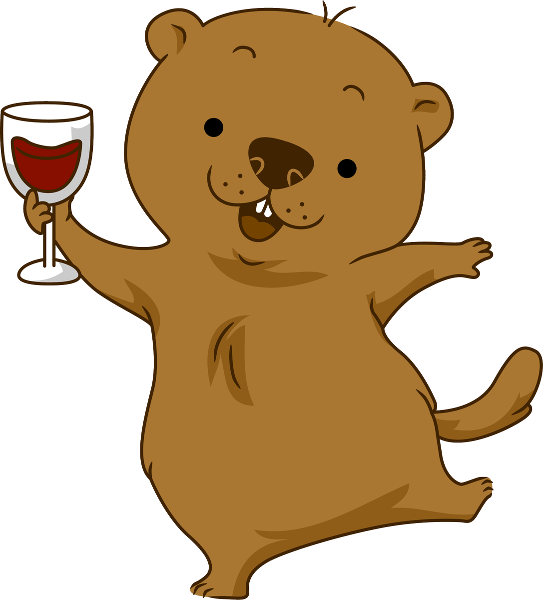 Dancing Groundhog - Ground Hog Clipart (1087x1200), Png Download
