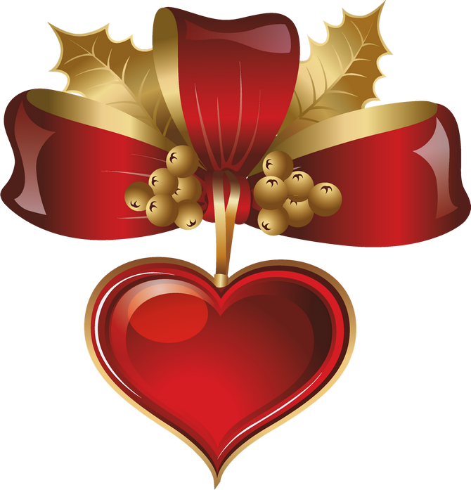 Фотки Christmas Hearts, Christmas Graphics, Christmas - Clip Art Christmas Heart (670x697), Png Download