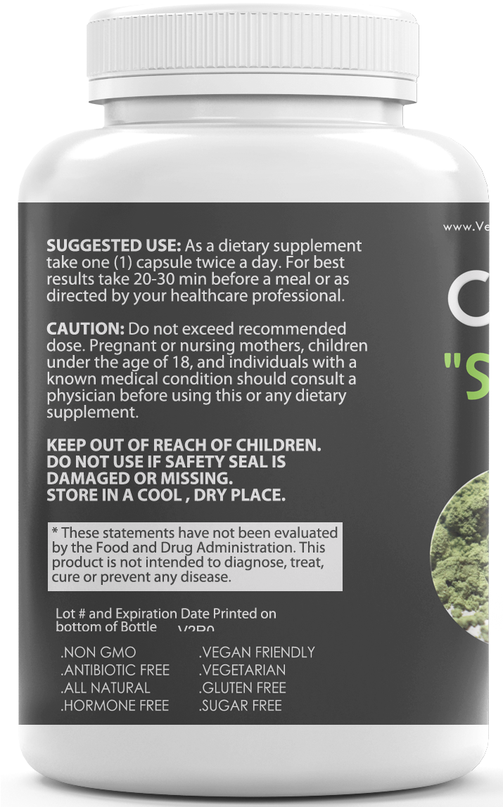 Chlorella Supplement Broken Wall Chlorella Detox 3 - Grape (714x1172), Png Download