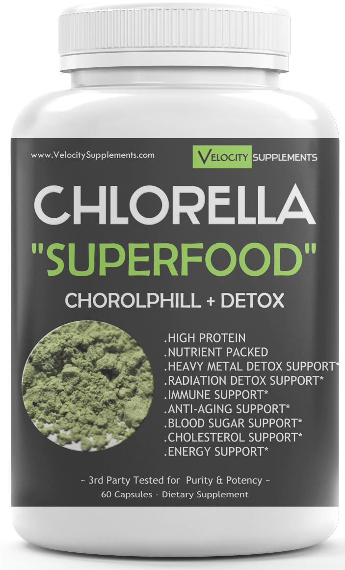 Chlorella Supplement Broken Wall Chlorella Detox - Broccoli (702x1190), Png Download