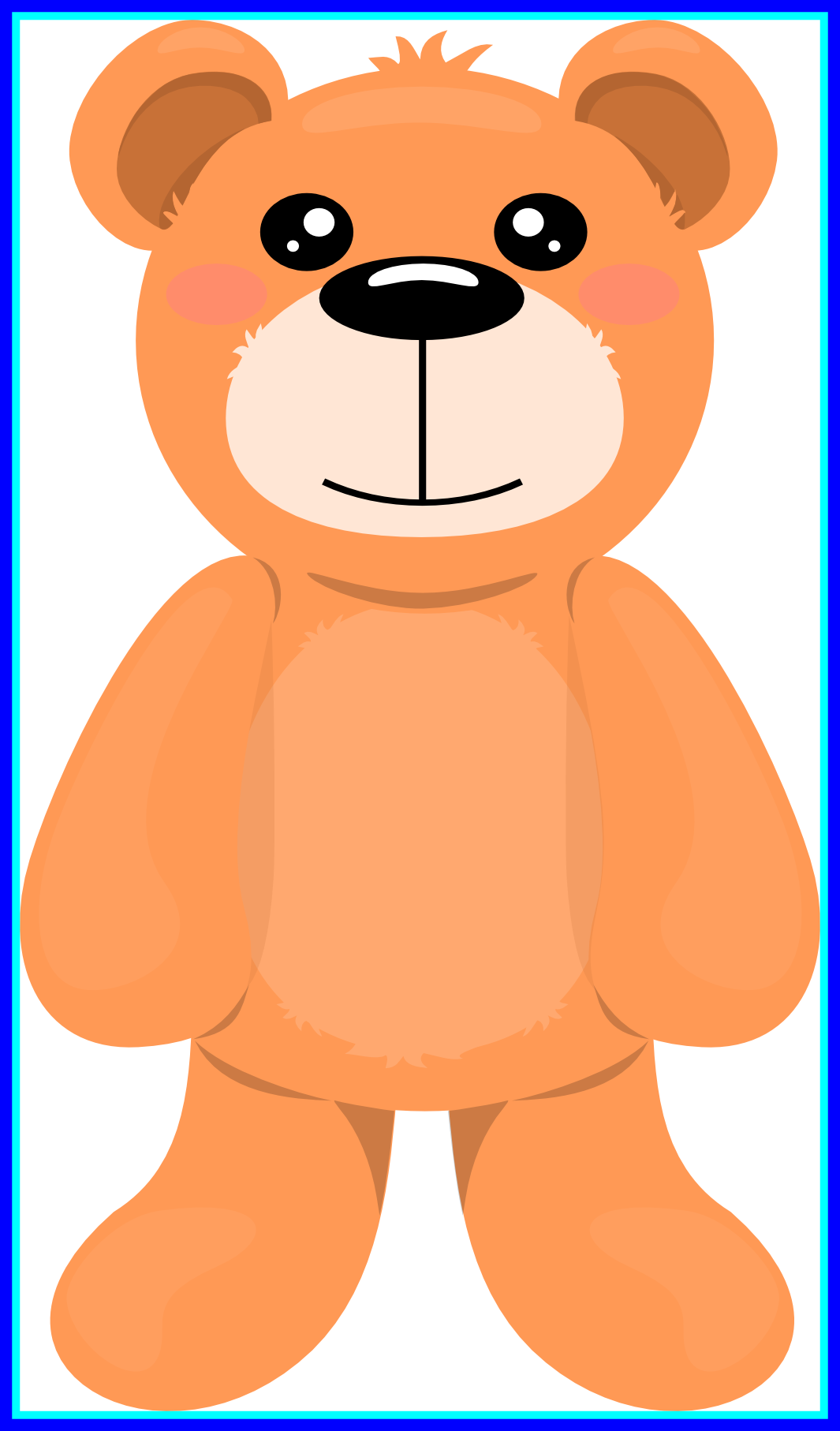 Incredible Mixed Clip Art Teddy Bear And Scrapbooking - Transparent Background Bear Clipart (1065x1814), Png Download