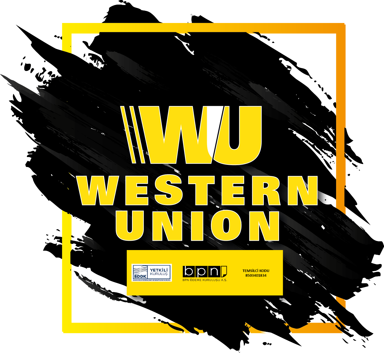 Western Union Bi̇ze Ulaşin - Poster (1233x1135), Png Download