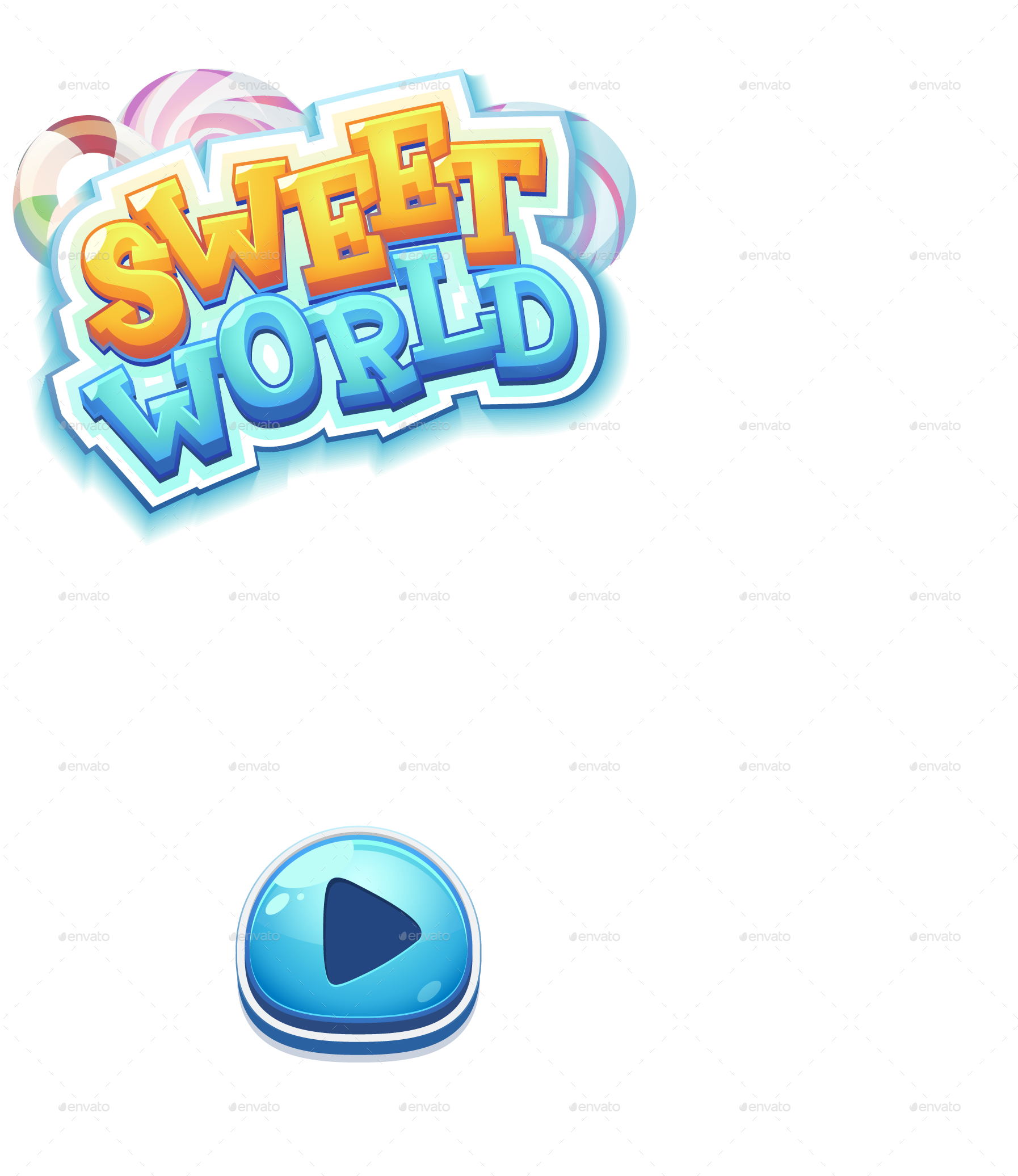 Png/sweet World Mobile Gui Pack Loading Screen 01 - Sweet World Mobile Gui Pack 01 (1794x2072), Png Download
