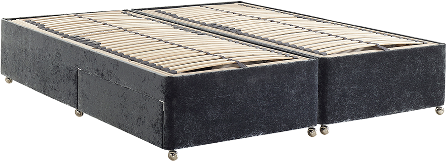 Dunlopillo Electric Adjustable Divan 2 Drawer Carbon - Bed Frame (950x487), Png Download