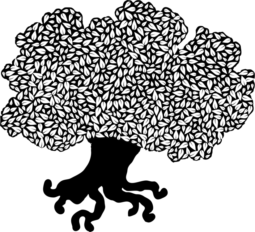 Visual Arts Human Behavior Black Flower - Clip Art (825x750), Png Download