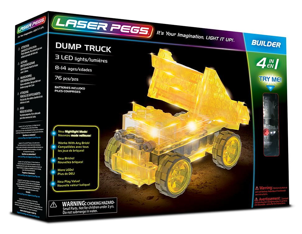 Laser Pegs 4in1 Dump Truck - Laser Pegs 4 In 1 (1200x1100), Png Download