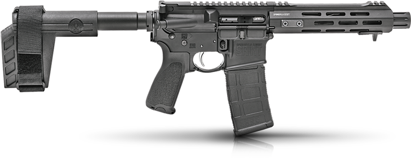 Gun Png Transparent Images Clipart Icons Pngriver Download - Saint Ar 15 Pistol (960x351), Png Download