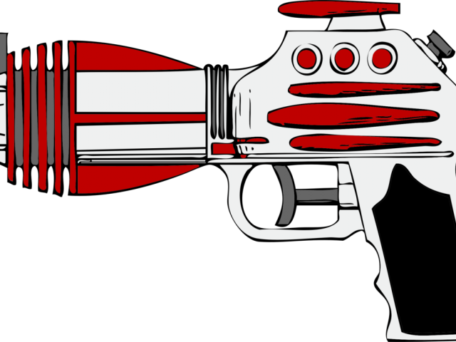 Toy Clipart Gun - Cartoon Ray Gun (640x480), Png Download
