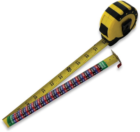 Phazer 3 Sticker For Tape Measures Usa Only - Tape Measure (600x600), Png Download