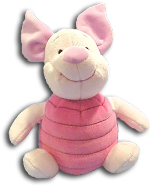 Chime Baby Rattle Piglet Baby Gund Plush Toy - Piglet Stuffed Toy Png (500x616), Png Download