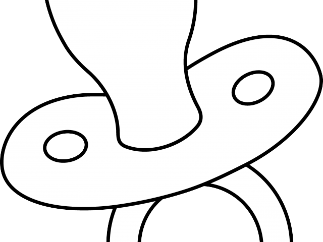 Drawn Baby Baby Rattle - Pacifier (640x480), Png Download