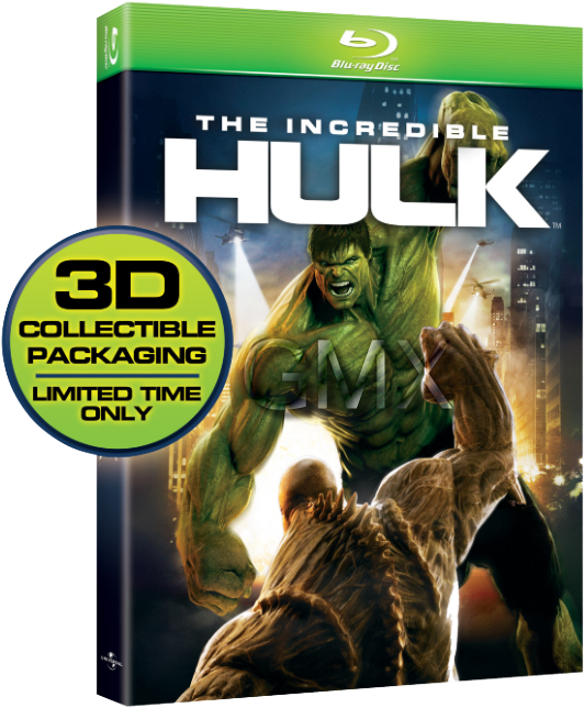 Release Date Should Be Made Official Soon - Incredible Hulk 2008 Bluray (546x662), Png Download