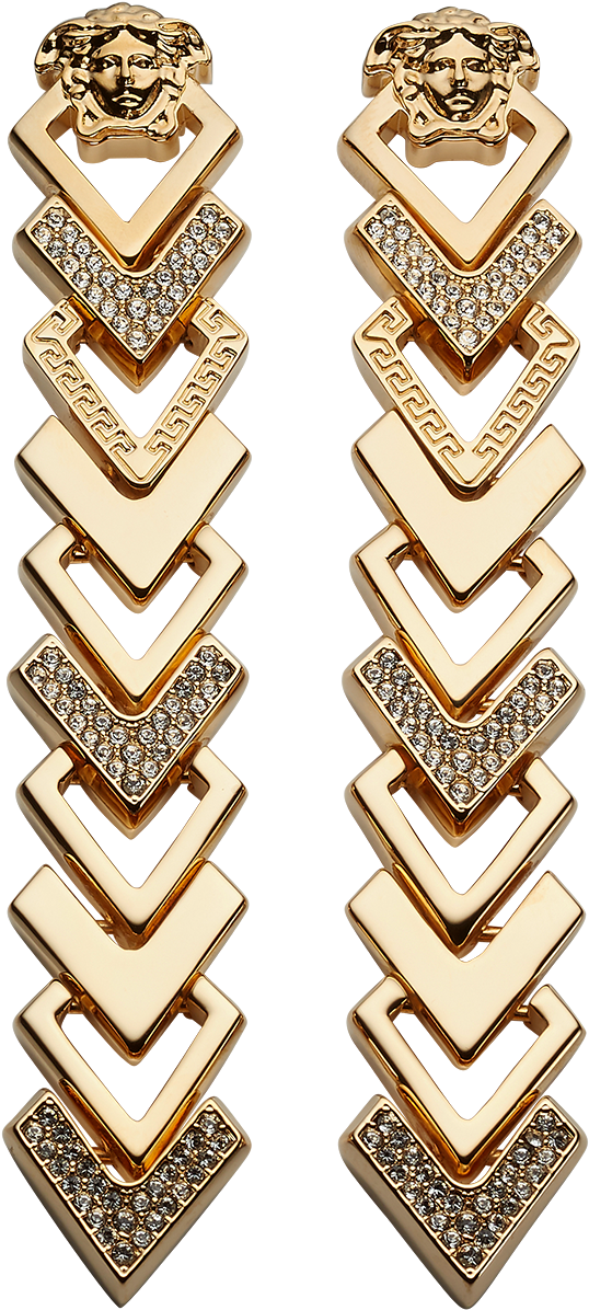 Crystal - Earrings (1414x1304), Png Download