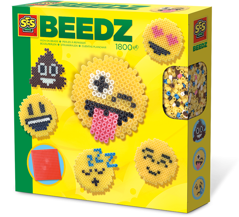 Iron On Beads Emoticons - Zestaw Do Koralików Beedz (799x700), Png Download
