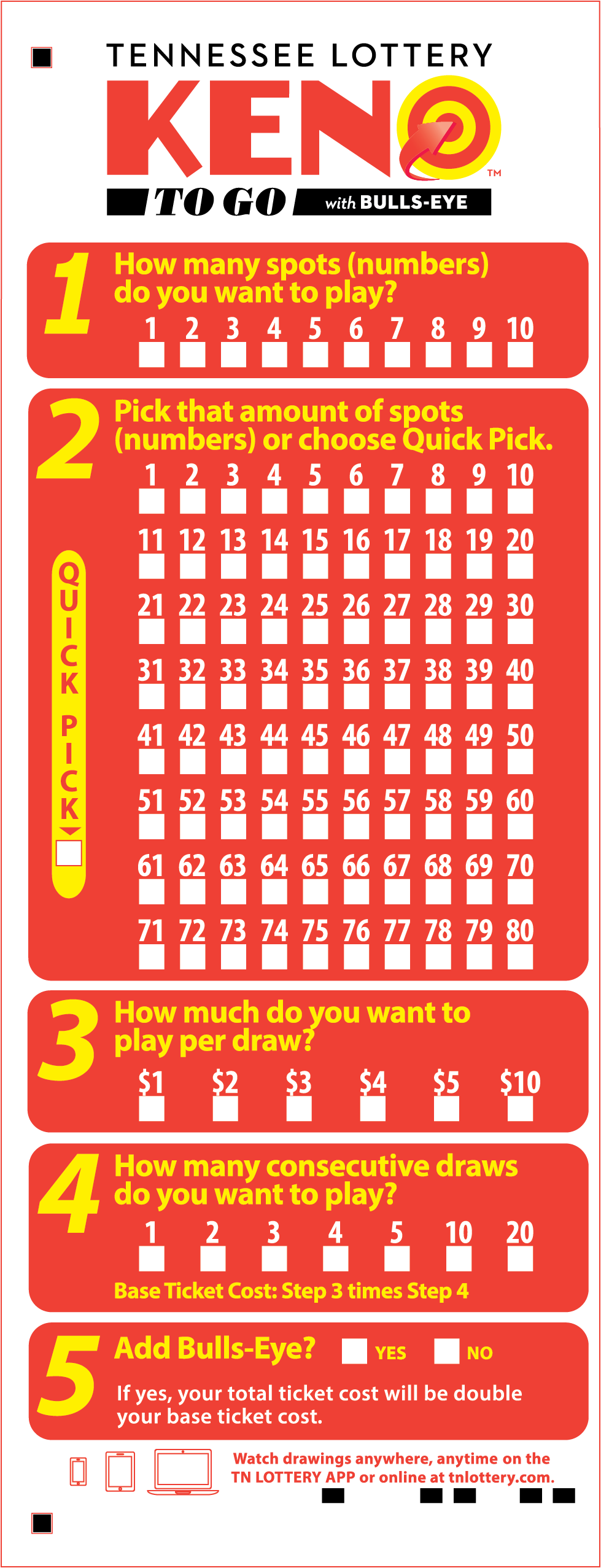 No Bulls-eye Number Match You Can Still Win By Matching - Number (979x2554), Png Download
