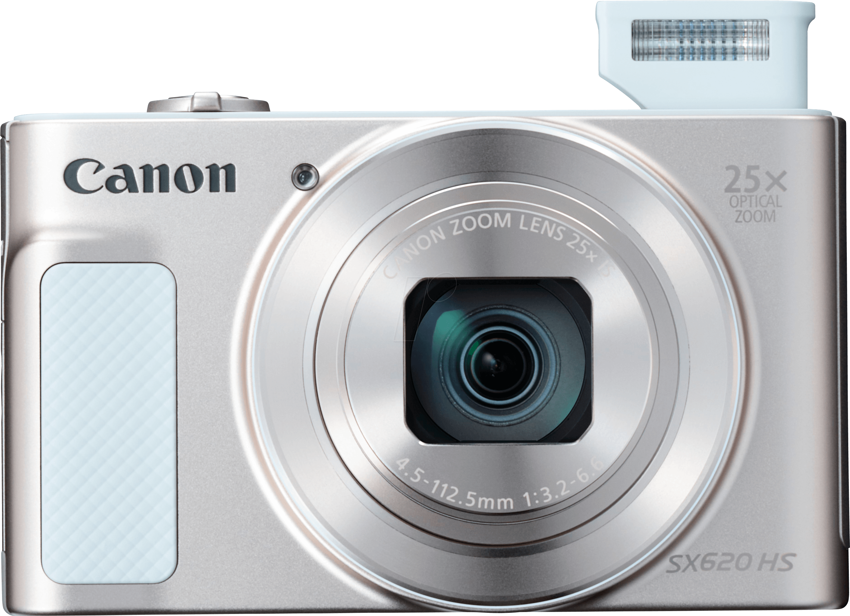 Digital Camera, 20 Mp, 25x Zoom, White Canon 1074c002 - Silver Camera Canon Png (3000x2217), Png Download