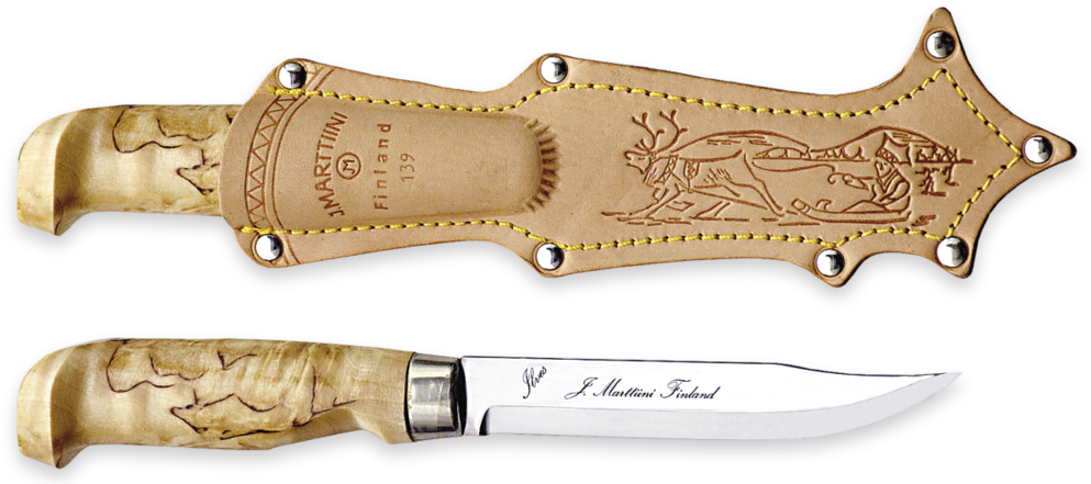Marttiini Shop Traditional Knives Lynx Knife - Marttiini Finland 139 (999x443), Png Download