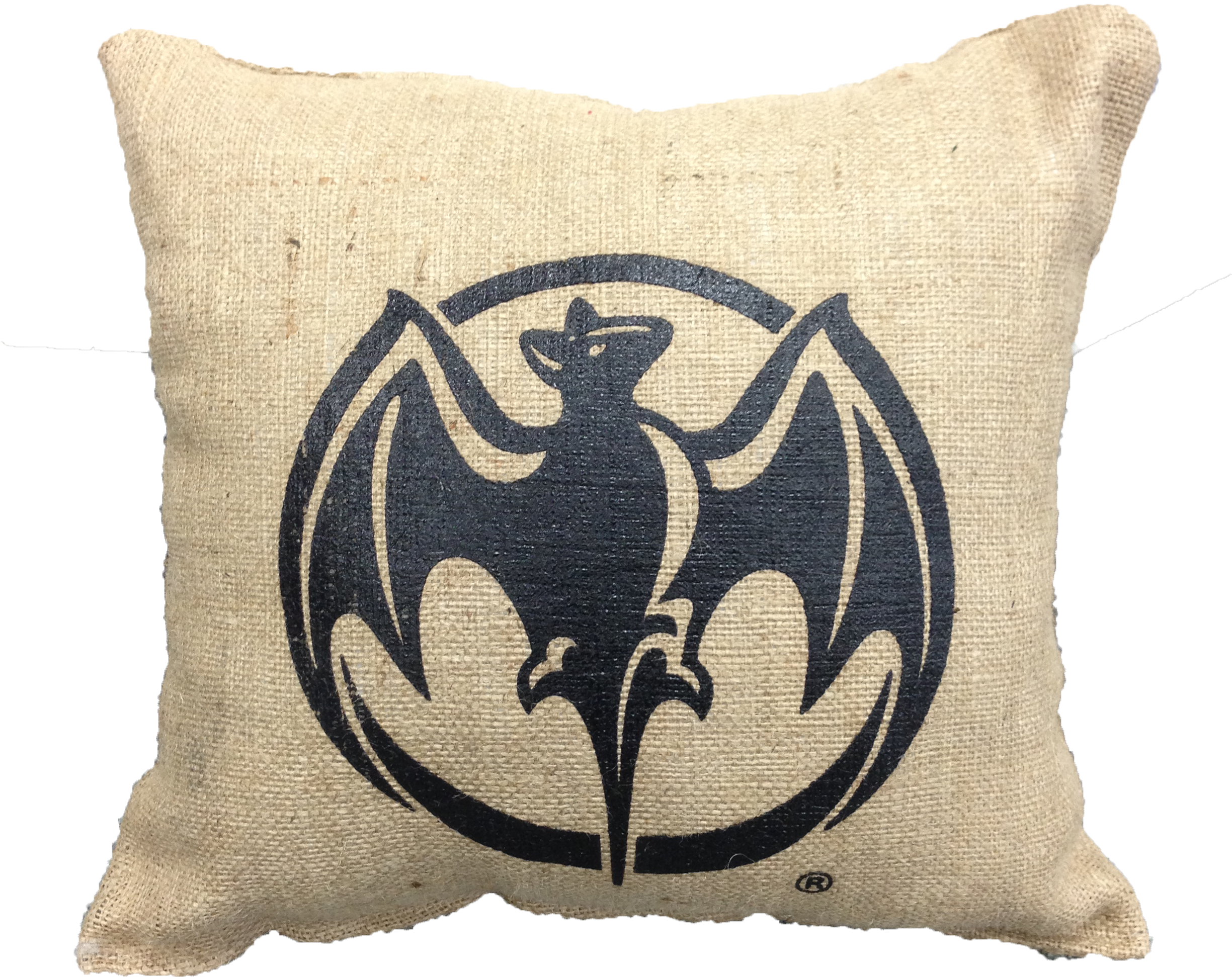 Bacardi Bat Device Burlap Pillows - Logo Bacardi Png (2448x2076), Png Download