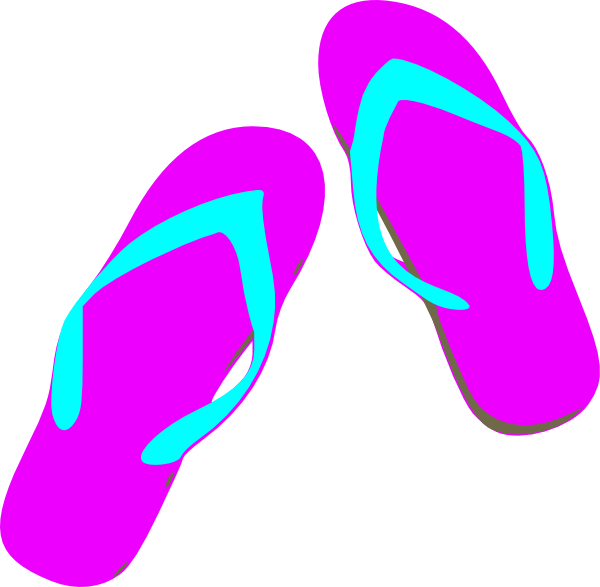 Transparent Background Flip Flop Clip Art (600x587), Png Download