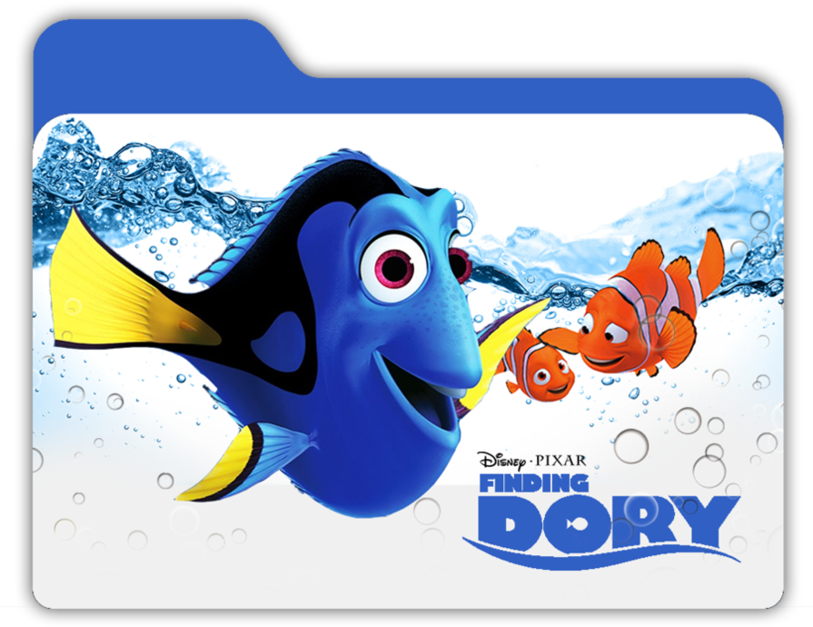 894 X 894 6 - Finding Dory Folder Icon (894x894), Png Download