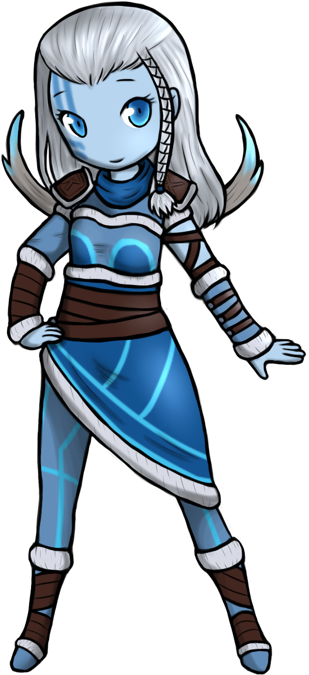Smite Skadi Transparent (616x1343), Png Download
