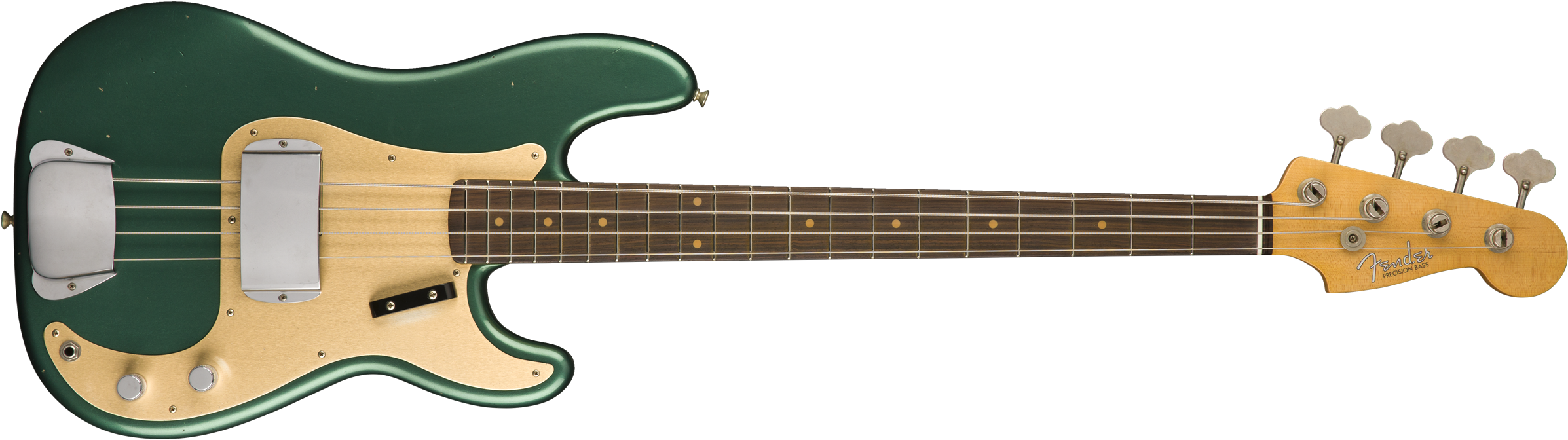 1959 Journeyman Relic® Precision Bass® - Fender American Standard Precision Bass Black (2400x677), Png Download