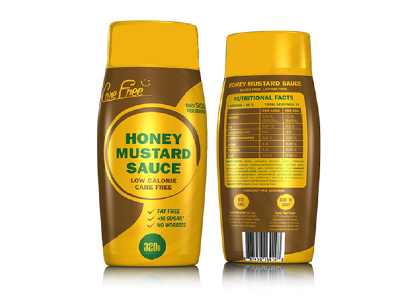 Honey Mustard Sauce - Care Free Sauces (800x800), Png Download