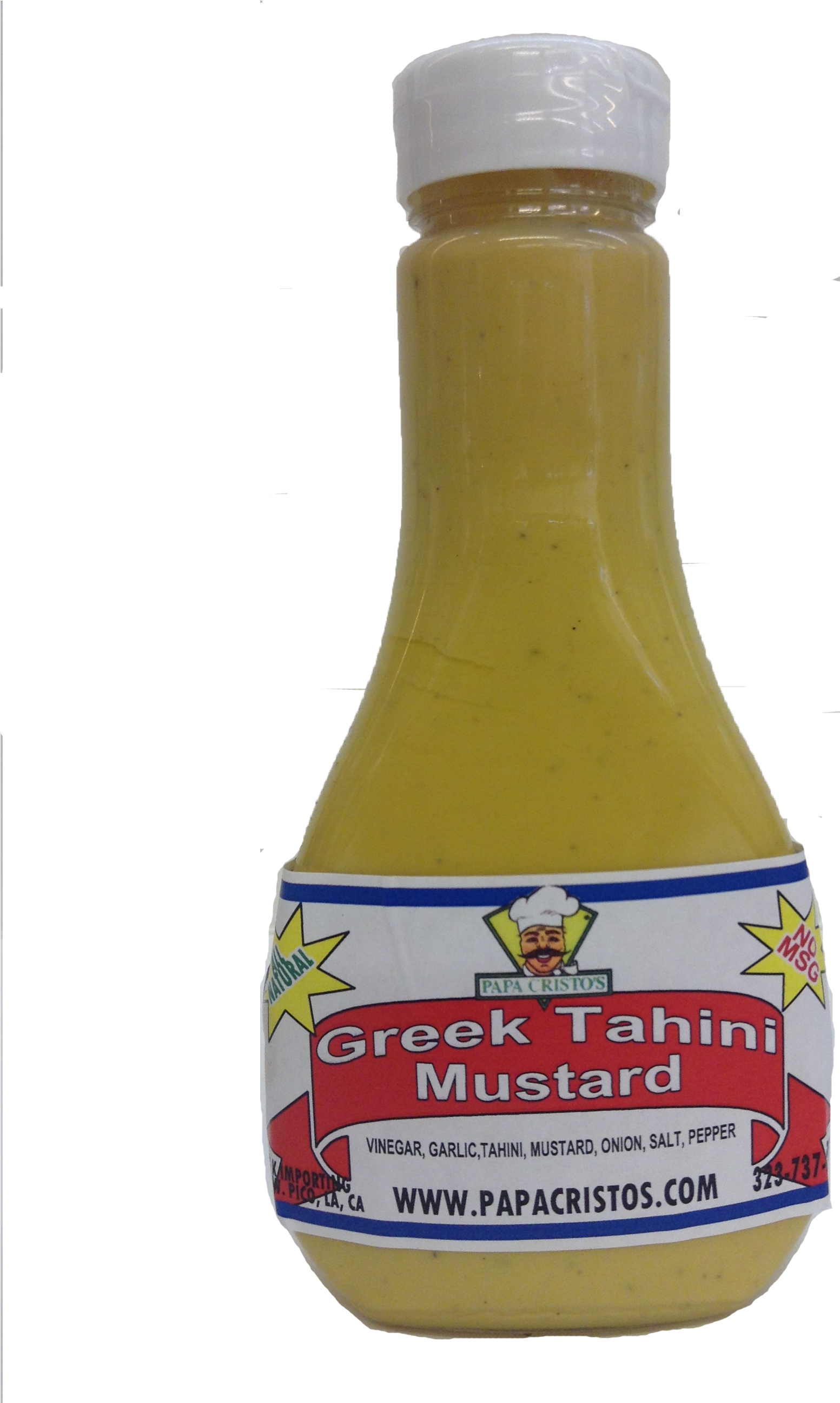 Tahini Mustard - Glass Bottle (1936x2592), Png Download