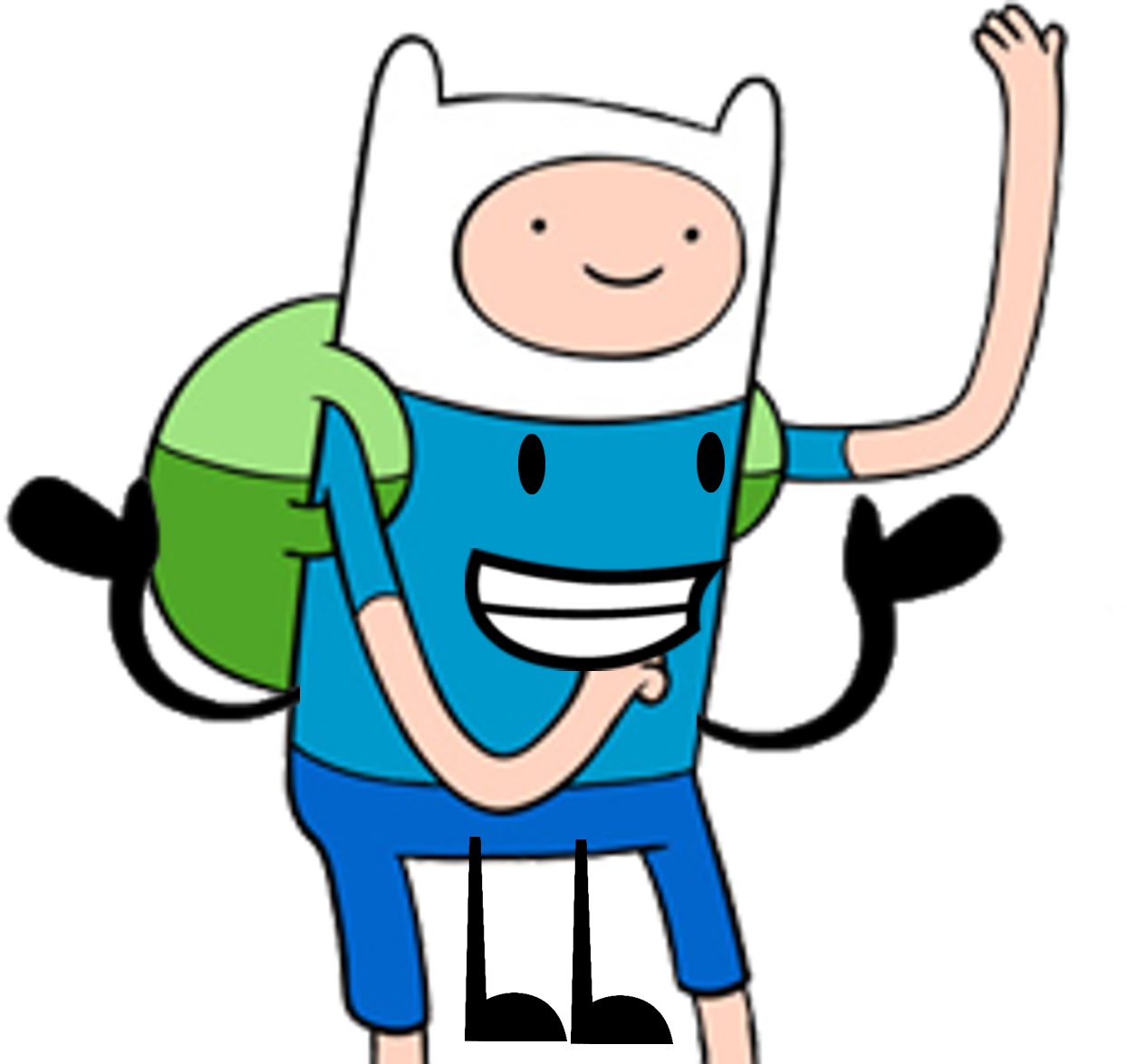 Finn - Characters Adventure Time (1244x1175), Png Download