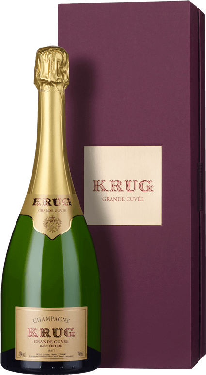 Champagne Krug Grande Cuvée Édition 166 Nv - Champagne (445x800), Png Download