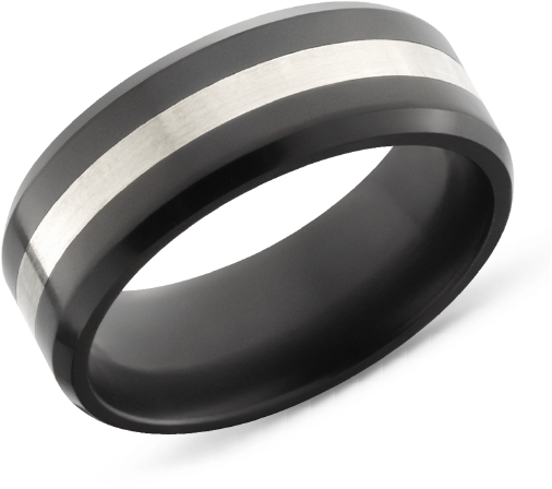 Elysium Titalnium Black Rings, Black Wedding Rings, - Wedding Ring (560x845), Png Download