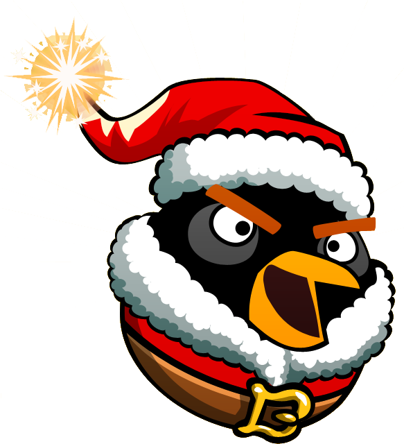 Angry Birds Santa Claus (600x660), Png Download