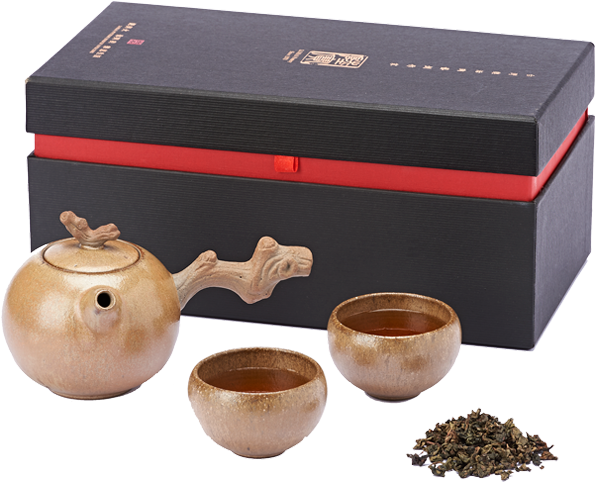 Old Tree Tea Set - Da Hong Pao (600x600), Png Download