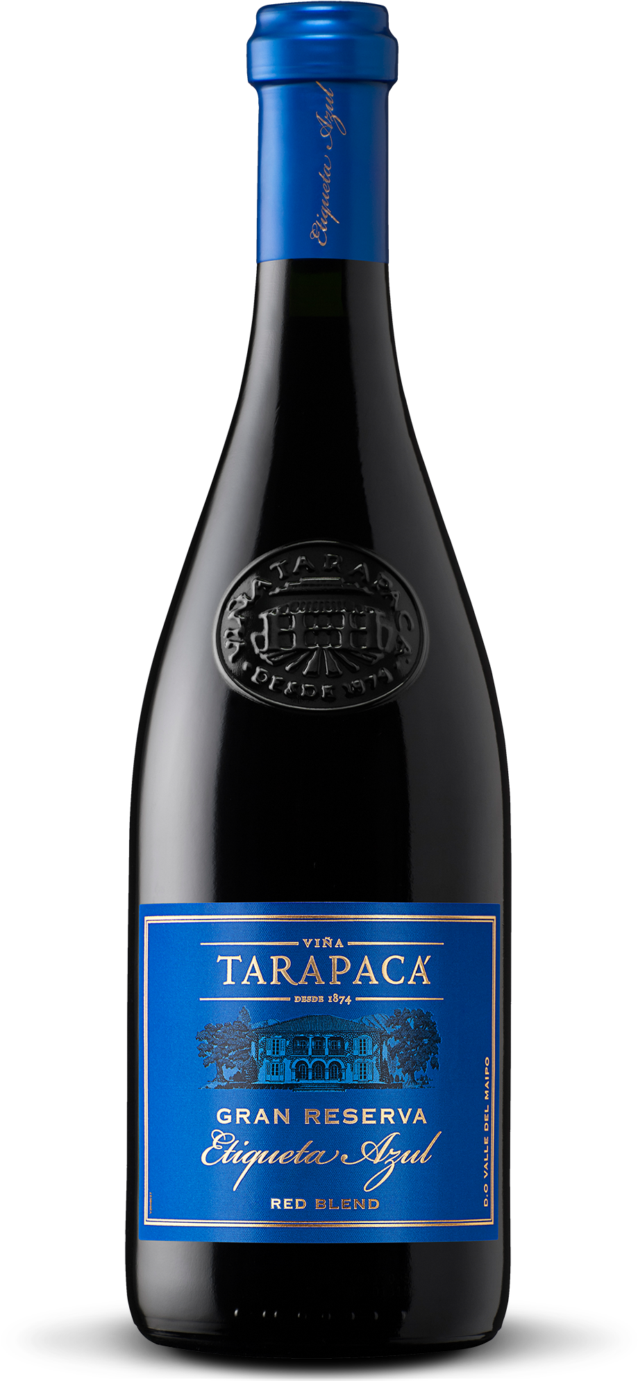 Gran Reserva Tarapacá Etiqueta Azul - Viña Tarapacá Gran Reserva Etiqueta Azul 2014 (1000x2137), Png Download