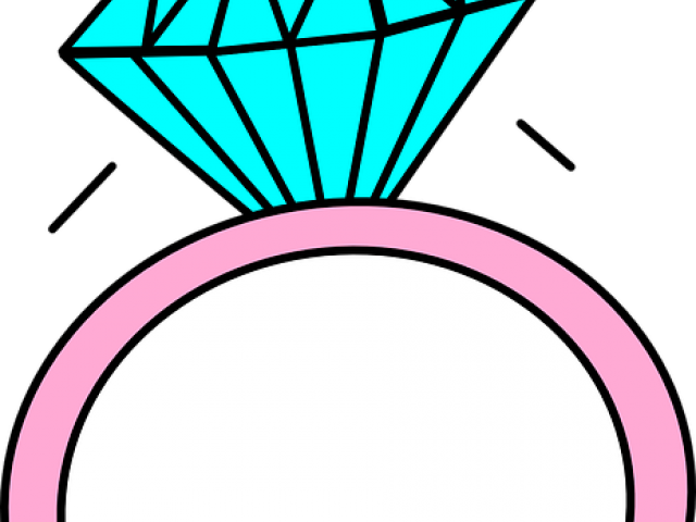 Diamond Ring Cartoon - Diamond Ring Png Clipart (640x480), Png Download