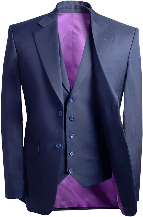 Navy Gray And Purple - Dark Purple Blue Suit (600x909), Png Download