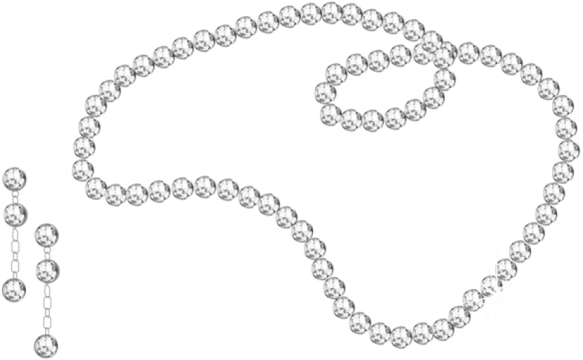 Free Png Download Diamond Necklace And Earringspicture - Jewelry Clipart Png (850x537), Png Download