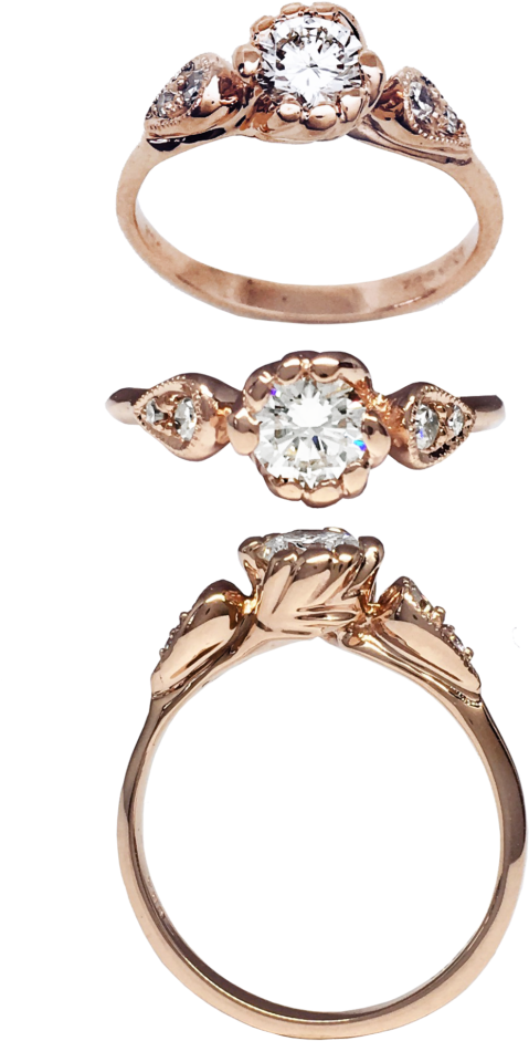 Custom Engagement Rings And Custom Wedding Rings Made - Meaningful Engagement Rings (574x1024), Png Download