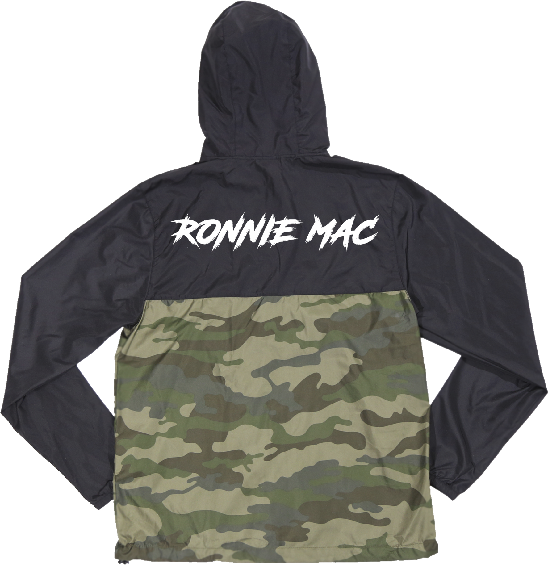 Ronnie Mac Black/camo Windbreaker - Windbreaker (2048x2048), Png Download