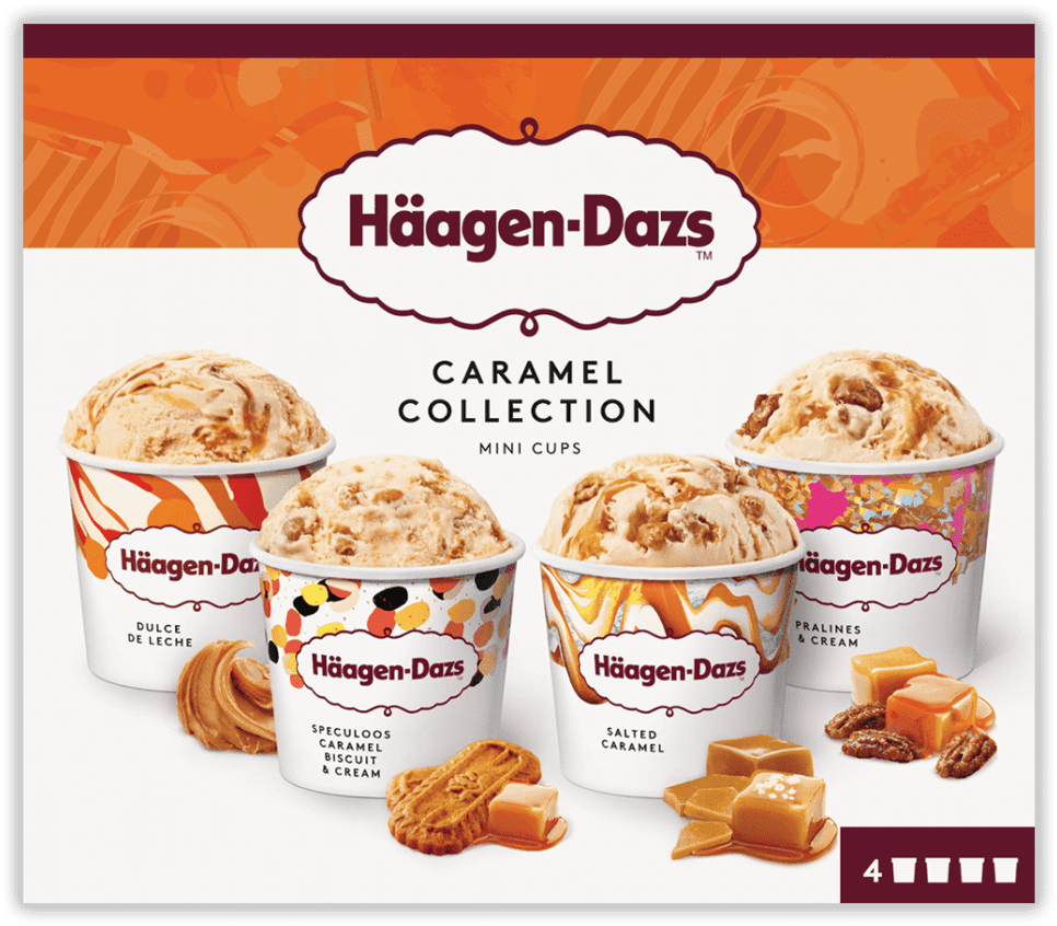 Caramel-collectionshn - Haagen Dazs Mini Tubs (1024x1024), Png Download