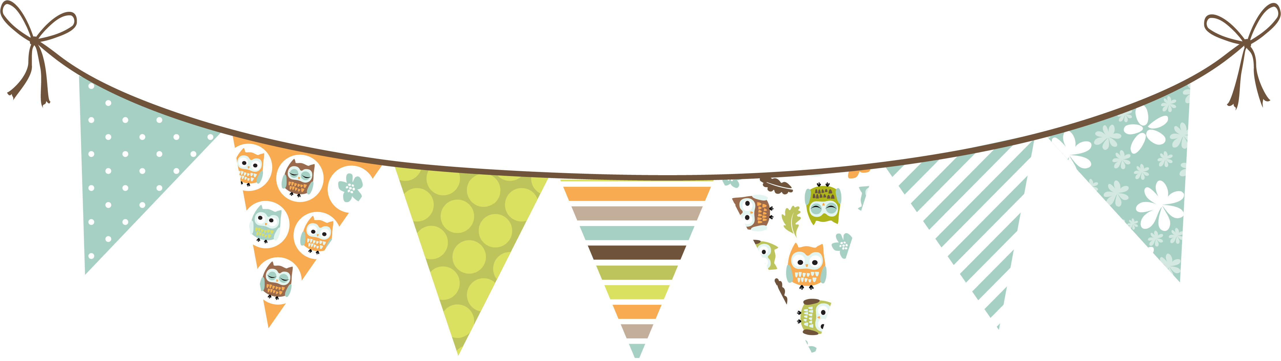 Bunting Clipart Turquoise - Bunting Transparent (4500x1500), Png Download