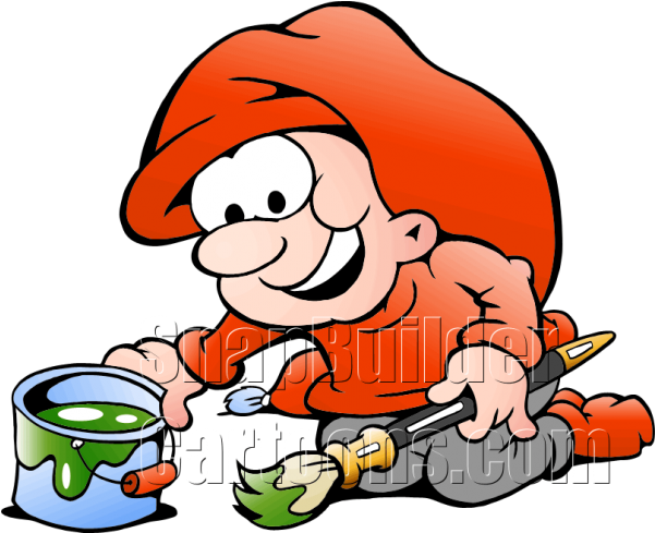 Christmas Paint Brush - Paintbrush (600x600), Png Download