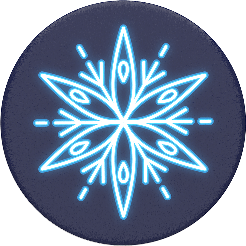 Copo De Nieve De Neón, Popsockets - Popsockets Neon Snowflake (1000x1000), Png Download