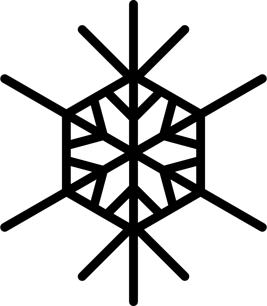 Snowflake Png Free - Snowflake Symbol (854x980), Png Download